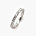 Platinum 0.52ct Diamond Half Eternity Ring - Jordans Jewellers
