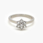 Platinum 0.51 Carat Diamond Daisy Cluster Ring - Jordans Jewellers