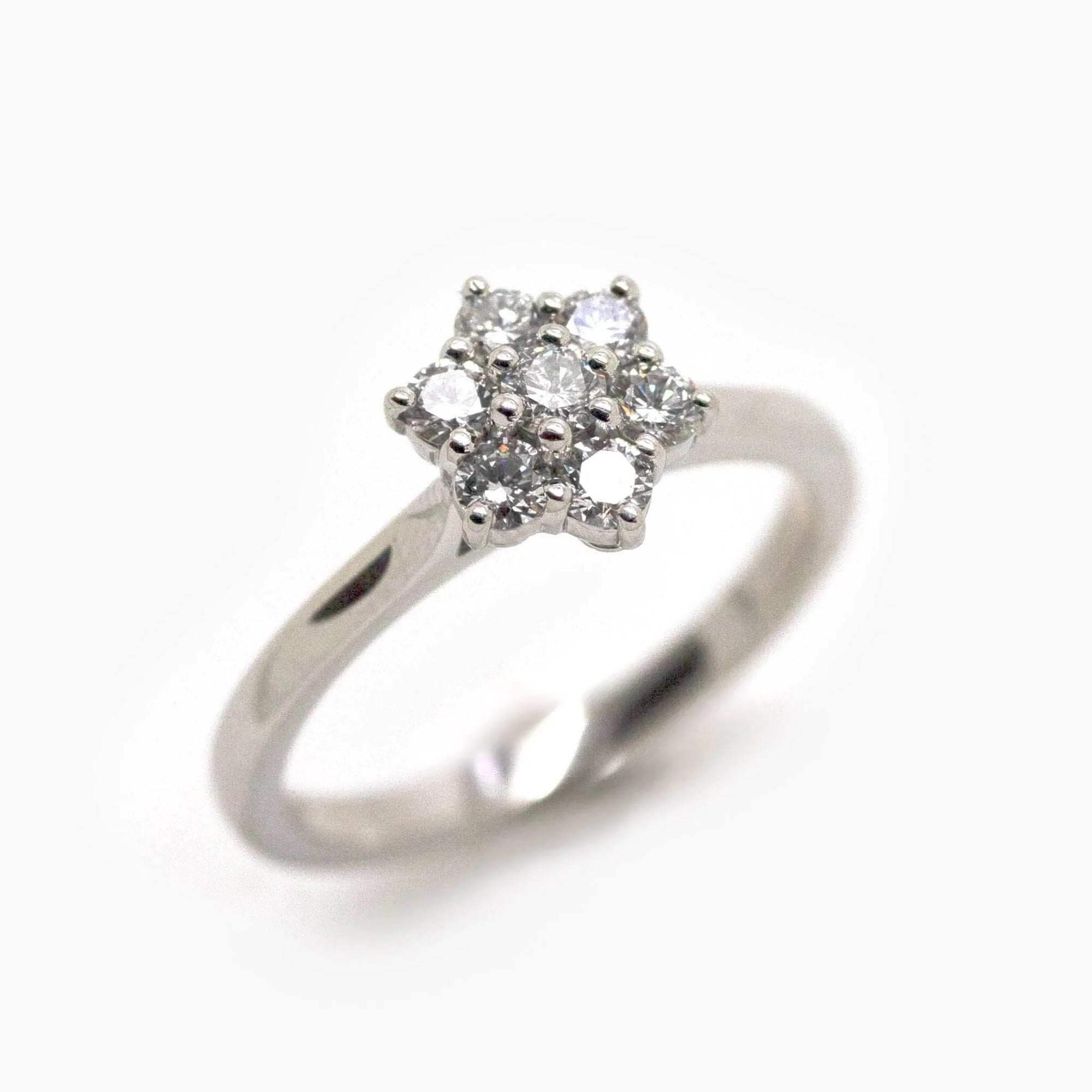 Platinum 0.51 Carat Diamond Daisy Cluster Ring - Jordans Jewellers
