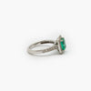 Jordans Jewellers 18ct white gold pre-owned emerald and diamond ring - Alternate shot 1 - Alternate shot 2