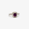 Jordans Jewellers platinum purple sapphire and diamond ring