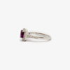 Jordans Jewellers platinum purple sapphire and diamond ring - Alternate shot 1