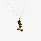 Rose Gold Plated Flower Pendant Necklace - Jordans Jewellers