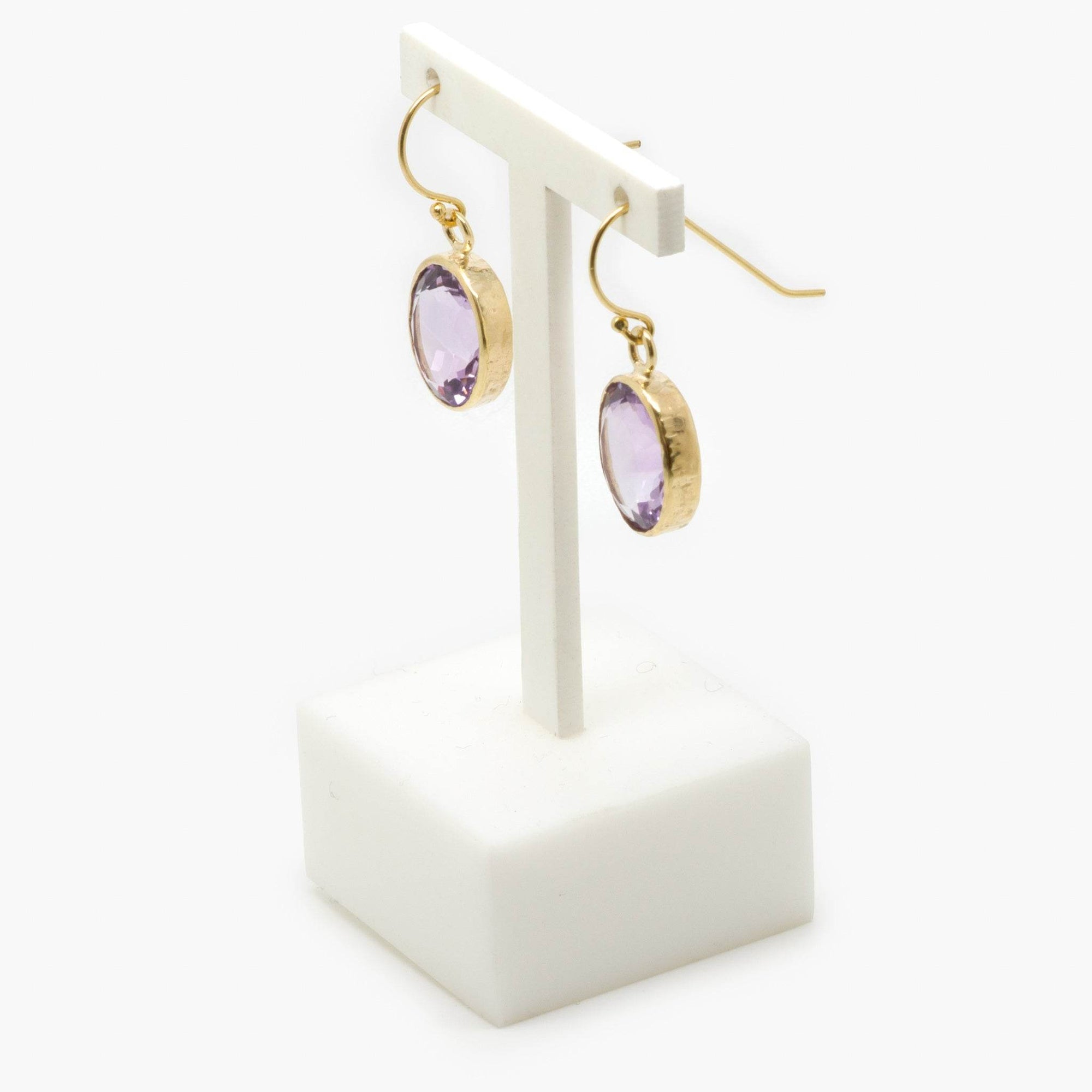 Lavender Quartz Drop Earrings - Jordans Jewellers