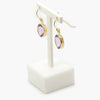 Jordans Jewellers rolled gold lavender quartz drop earrings - Alternate shot 1