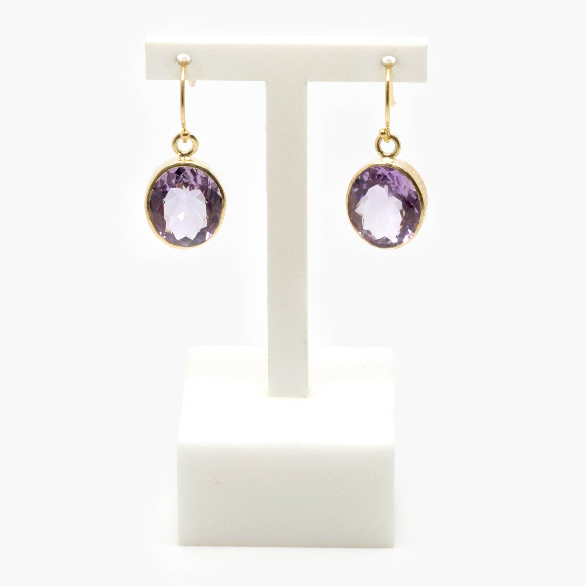 Lavender Quartz Drop Earrings - Jordans Jewellers