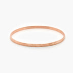 Rolled Gold Rose 0.3cm Bangle - Jordans Jewellers