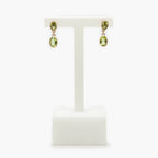 Oval Peridot Double Drop Earrings - Jordans Jewellers