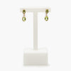 Jordans Jewellers 9ct rose gold oval peridot double drop earrings