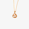 Jordans Jewellers 9ct rose gold diamond pendant necklace - Alternate shot 1