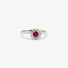 Jordans Jewellers 18ct white gold ruby and diamond cluster ring
