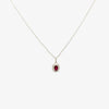 Jordans Jewellers 18ct white gold ruby and diamond pendant necklace - Alternate shot 1