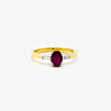Jordans Jewellers 18ct gold ruby and diamond ring