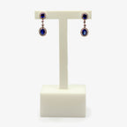 Two Sapphire & Diamond Earrings - Jordans Jewellers