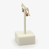 Jordans Jewellers 9ct gold Italian sapphire flower drop earrings - Alternate shot 1