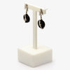 Jordans Jewellers silver and onyx drop earrings - Alternate shot 1 