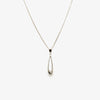 Jordans Jewellers silver open teardrop pendant necklace