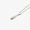Jordans Jewellers silver open teardrop pendant necklace - Alternate shot 1