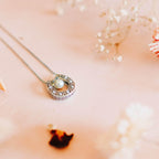 Reversible Horseshoe Pearl Pendant Necklace - Jordans Jewellers