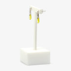 Peridot & Cubic Zirconia Drop Earrings - Jordans Jewellers