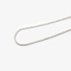 Silver Claw Set 0.2cm Round Cz Line Necklace - Jordans Jewellers
