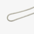 Silver End Set 0.3cm Square Cz Line Necklace - Jordans Jewellers