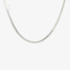 Jordans Jewellers Silver End Set 0.3cm Square Cz Line Necklace