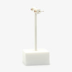 Silver Small Red Cubic Zirconia Stud Earrings - Jordans Jewellers