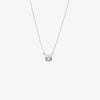 Jordans Jewellers silver square topaz necklace - Alternate shot 1