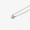 Jordans Jewellers silver square topaz necklace