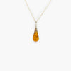 Jordans Jewellers silver amber shaped pendant necklace - Alternate shot 1