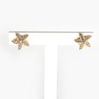 9 Carat Yellow Gold & Cubic Zirconia Starfish Stud Earrings - Jordans Jewellers