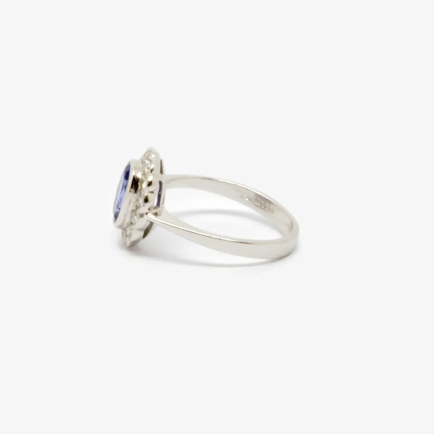 Tanzanite & Diamond Daisy Cluster Ring - Jordans Jewellers
