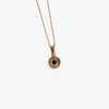 Jordans Jewellers 9ct rose gold Italian sapphire target pendant necklace - Alternate shot 1 
