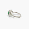 Jordans Jewellers pre-owned 18ct white gold mint tourmaline and diamond ring - Alternate shot 1