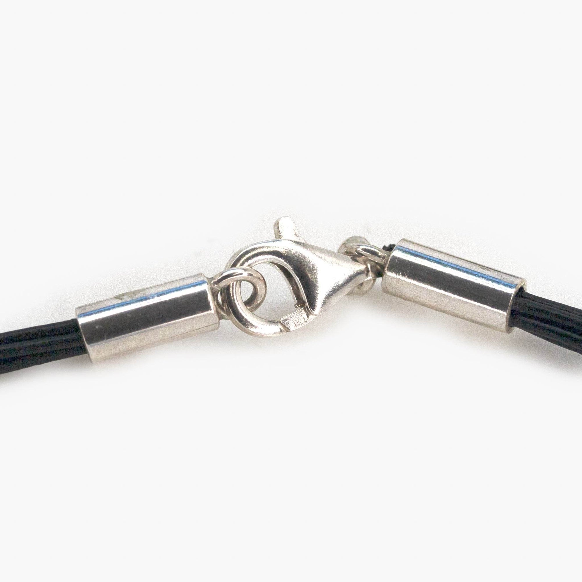 Five Strand Leather & Amber Pendant - Jordans Jewellers