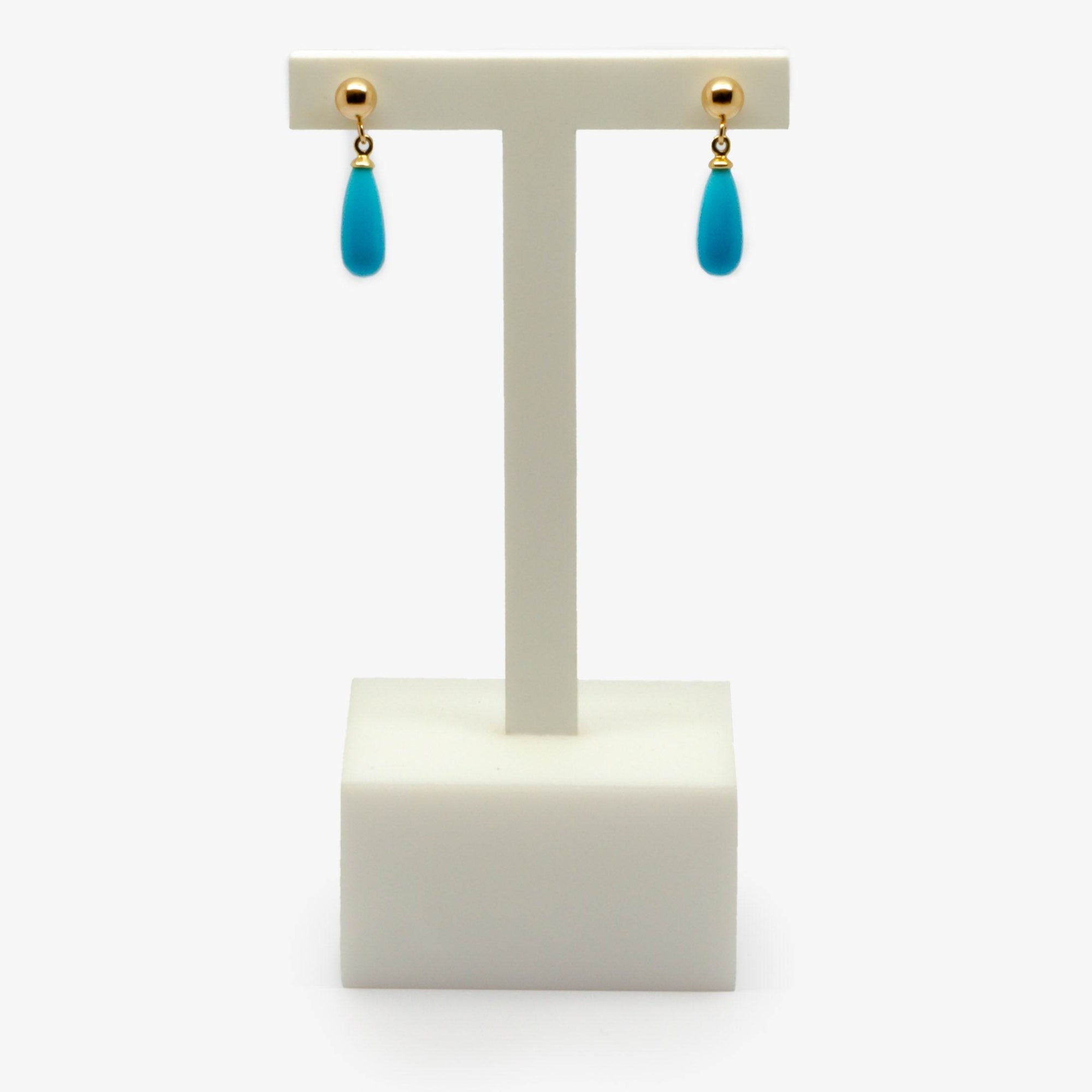 Turquoise Dangle Drop Earrings - Jordans Jewellers