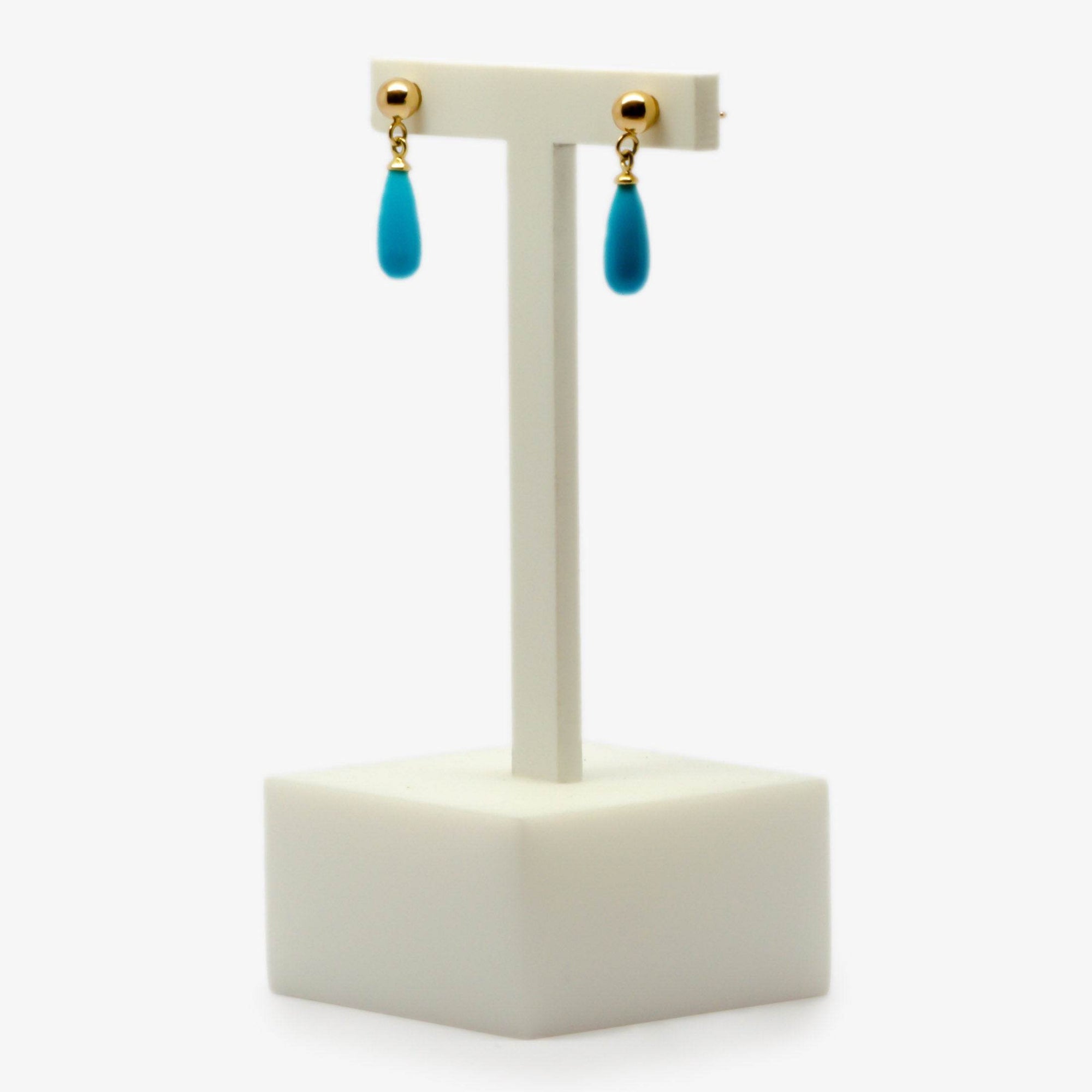 Turquoise Dangle Drop Earrings - Jordans Jewellers