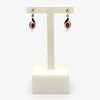 Jordans Jewellers 9ct white gold ruby drop earrings