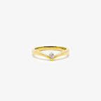 Diamond Set Wishbone Ring - Jordans Jewellers