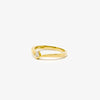 Jordans Jewellers 9ct yellow gold diamond set wishbone ring - Alternate shot 1