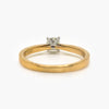 18 Carat Yellow Gold Four Claw Diamond Solitaire Ring