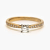 18 Carat Yellow Gold Four Claw Diamond Solitaire Ring