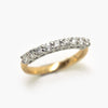 18 Carat Yellow & White Gold Nine Stone Diamond Eternity Ring